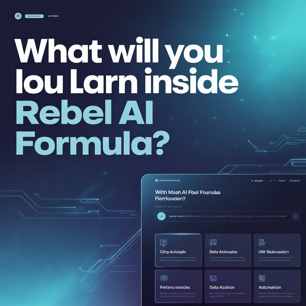 What Will You Learn Inside Rebel AI Formula