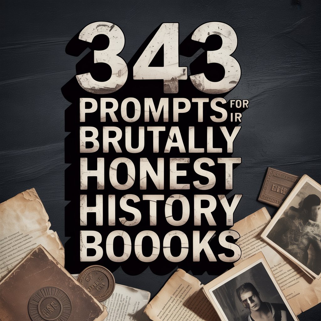 What Are 343 Prompts for Brutally Honest History Books?