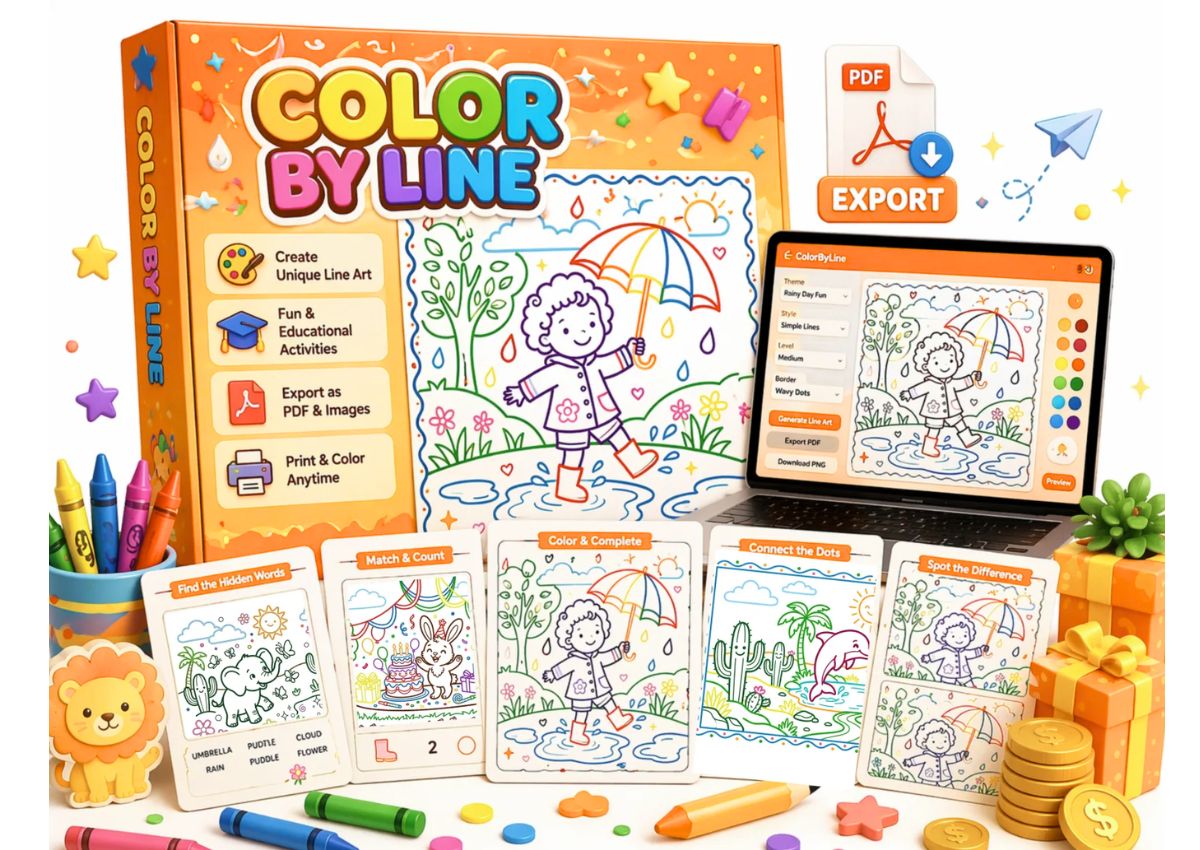 AI Color By Line Generator System
