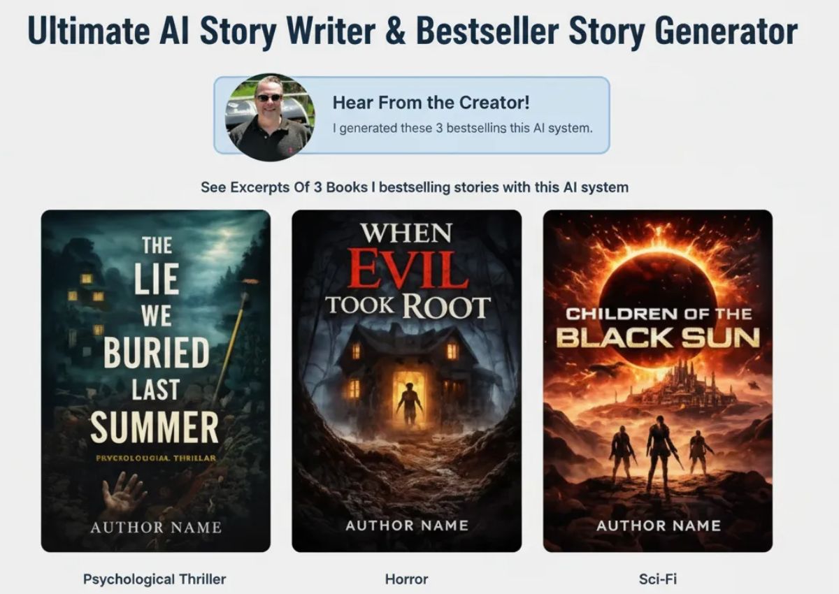 AI Story Writer & Bestseller Story Generator