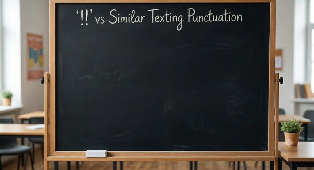 "!!" vs Similar Texting Punctuation