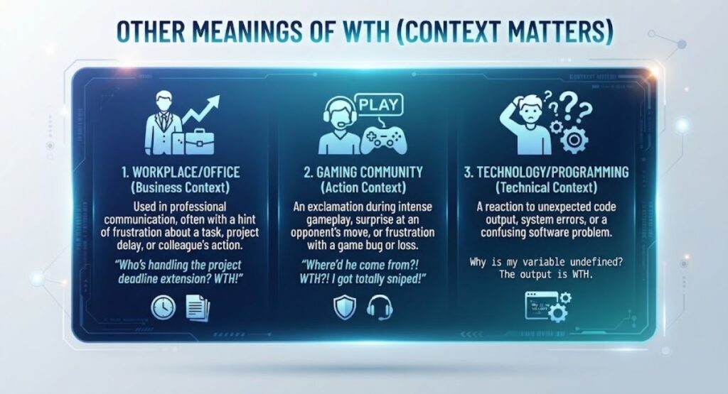 Other Meanings of WTH (Context Matters)